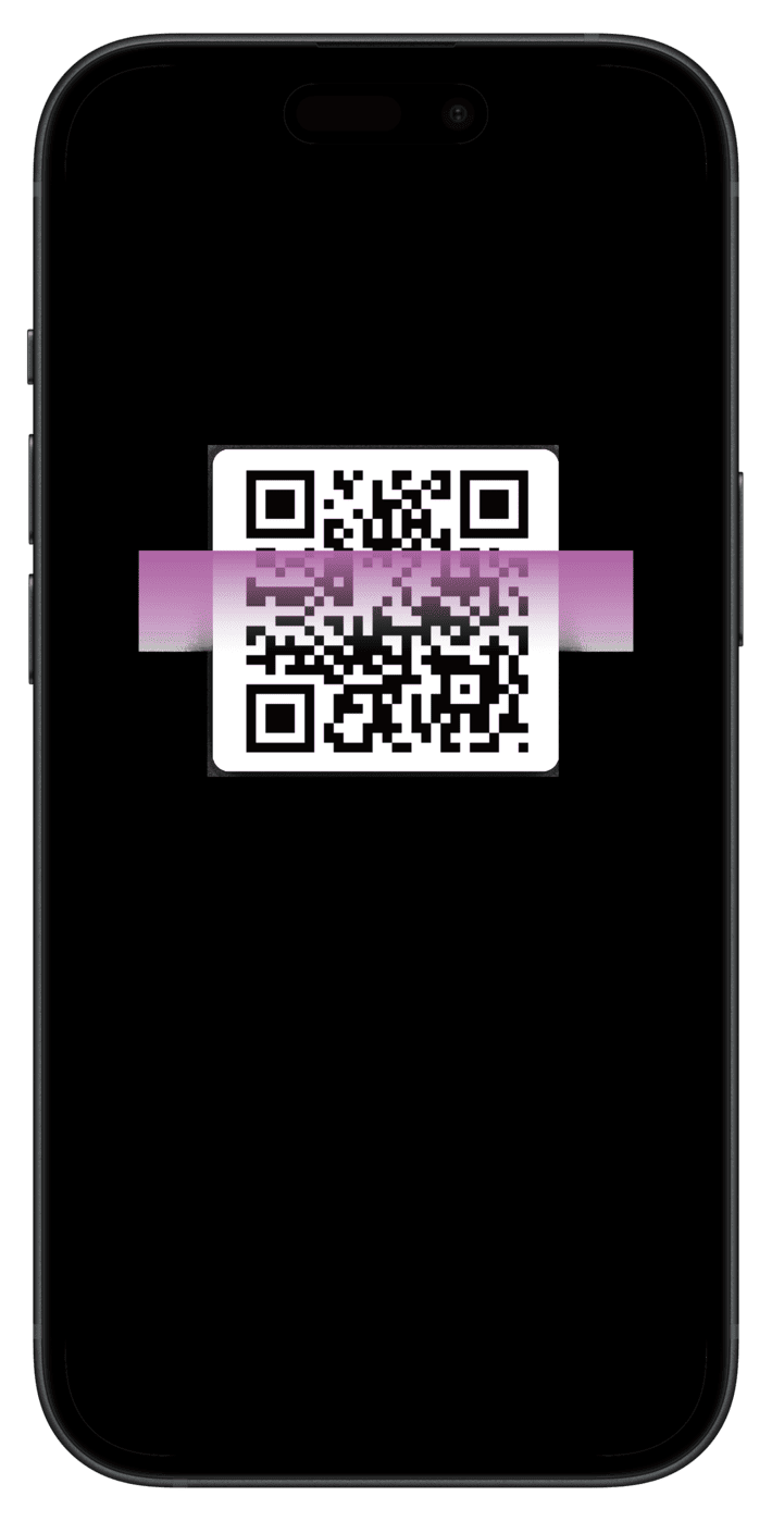 screenshot: <strong>Scan the QR code</strong> on the flyer or in your VeeCard App