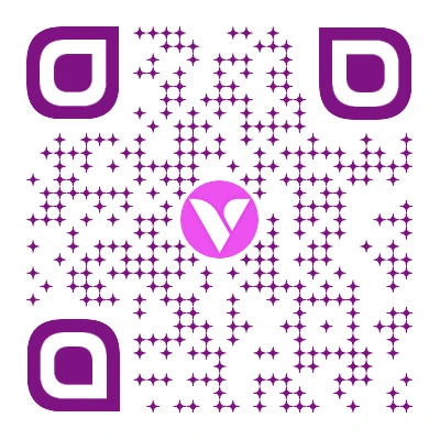 QR Code to download VeeCard: Scan for Google Play and App Store links