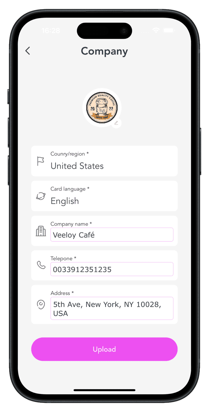 screenshot: Set up your shop information